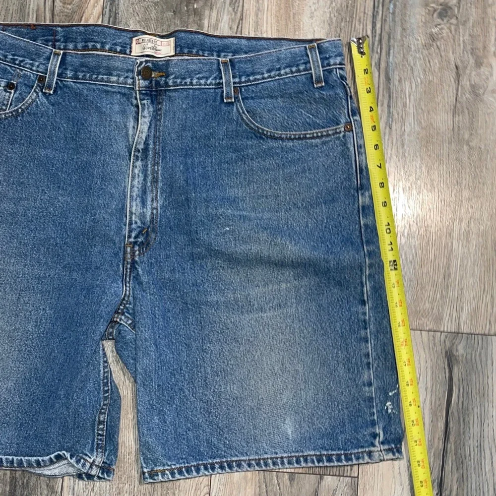 Levi Strauss Signature Mens Relaxed Fit Denim Shorts Blue 40 Cotton Jean Shorts